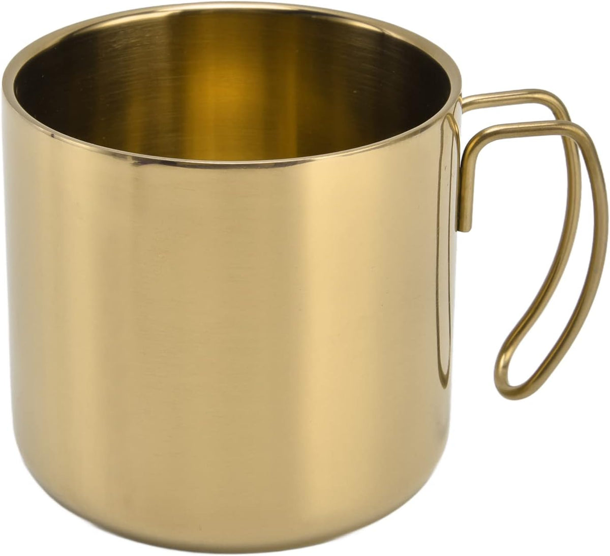 Coffee Mug Stainless Steel Travel Mug 400ml with Handle Portable Coffee Cup for Home Office Restaurant Camping, 304 Stainless Steel Water Cup, Easy Carry, Simple Style (400ml)