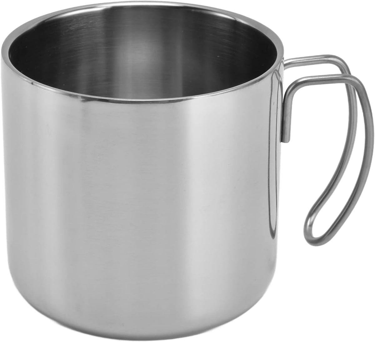 Coffee Mug Stainless Steel Travel Mug 400ml with Handle Portable Coffee Cup for Home Office Restaurant Camping, 304 Stainless Steel Water Cup, Easy Carry, Simple Style (400ml)