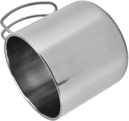 Coffee Mug Stainless Steel Travel Mug 400ml with Handle Portable Coffee Cup for Home Office Restaurant Camping, 304 Stainless Steel Water Cup, Easy Carry, Simple Style (400ml)