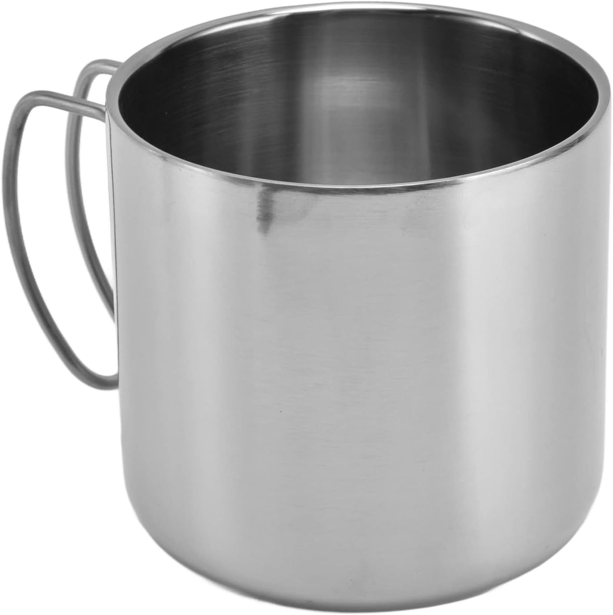 Coffee Mug Stainless Steel Travel Mug 400ml with Handle Portable Coffee Cup for Home Office Restaurant Camping, 304 Stainless Steel Water Cup, Easy Carry, Simple Style (400ml)