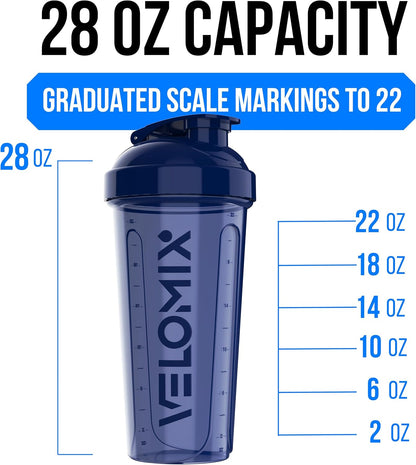 4 Pack 28oz Shaker Cups for Protein Shakes, Aqua Depths