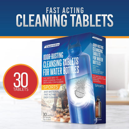 CleanHike Water Bottle Cleaning Tablets for Tumblers, No Scrub