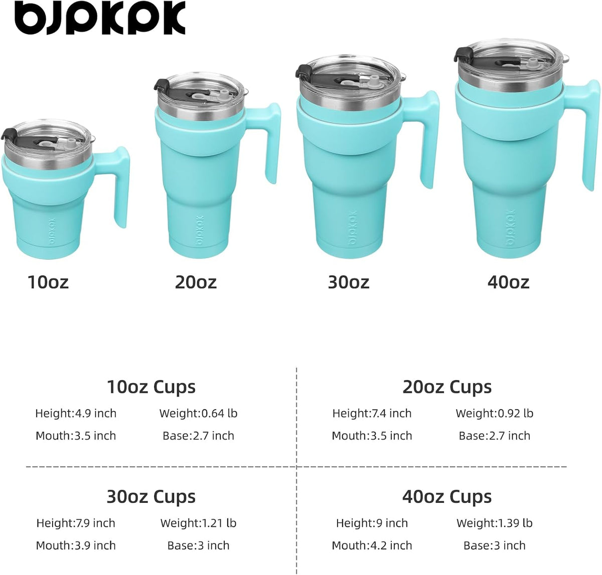 20 oz Tumbler with Handle & Straw, Insulated Stainless Steel Mug | Double Wall Vacuum, Keeps Hot/Cold, Thermal Cup, BPA Free, Dishwasher Safe, Cupholder Fit, Coffee & Travel, Black
