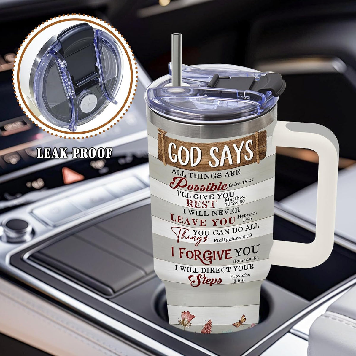 American Flag Cross Eagle Tumbler 40oz, Insulated 4th of July Cup Gift | Patriotic Tumbler Leakproof, Christian Gift for Dad Independence Day, Fathers Day Ideal Gifts for Man Anniversary, 1 Pack