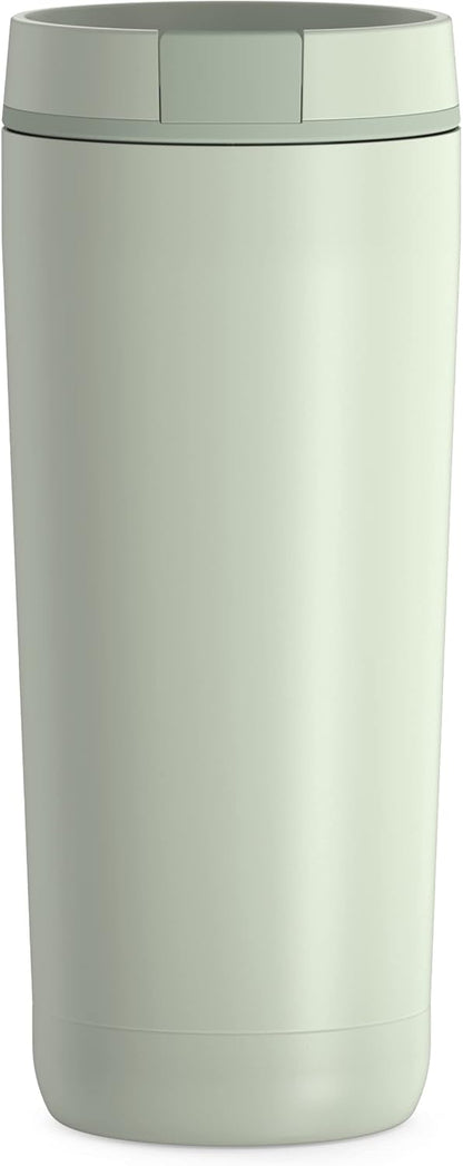ALTA SERIES Stainless Steel Tumbler 18 Ounce, Matte Steel/Espresso Black