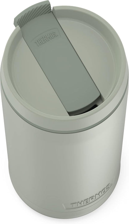 ALTA SERIES Stainless Steel Tumbler 18 Ounce, Matte Steel/Espresso Black