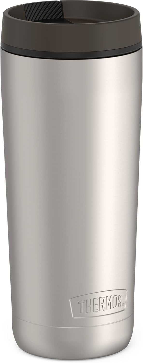 ALTA SERIES Stainless Steel Tumbler 18 Ounce, Matte Steel/Espresso Black