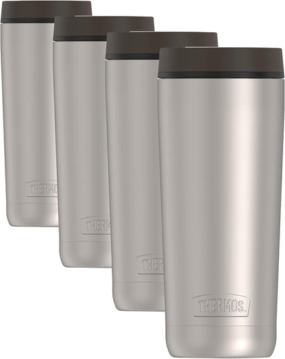 ALTA SERIES Stainless Steel Tumbler 18 Ounce, Matte Steel/Espresso Black
