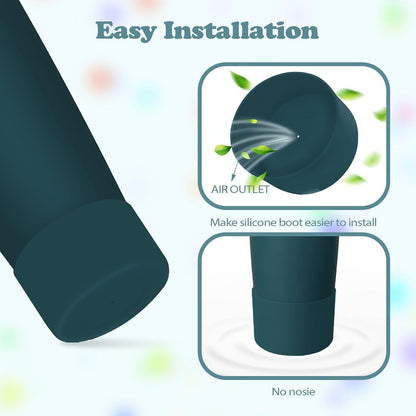 2PCS Silicone Boots for Owala 30oz & 40oz FreeSip Sway Bottles & Tumblers – Non-Slip, Scratch-Resistant, Stability Enhancer for Owala Accessories (Eucalyptus Green) - Colors A