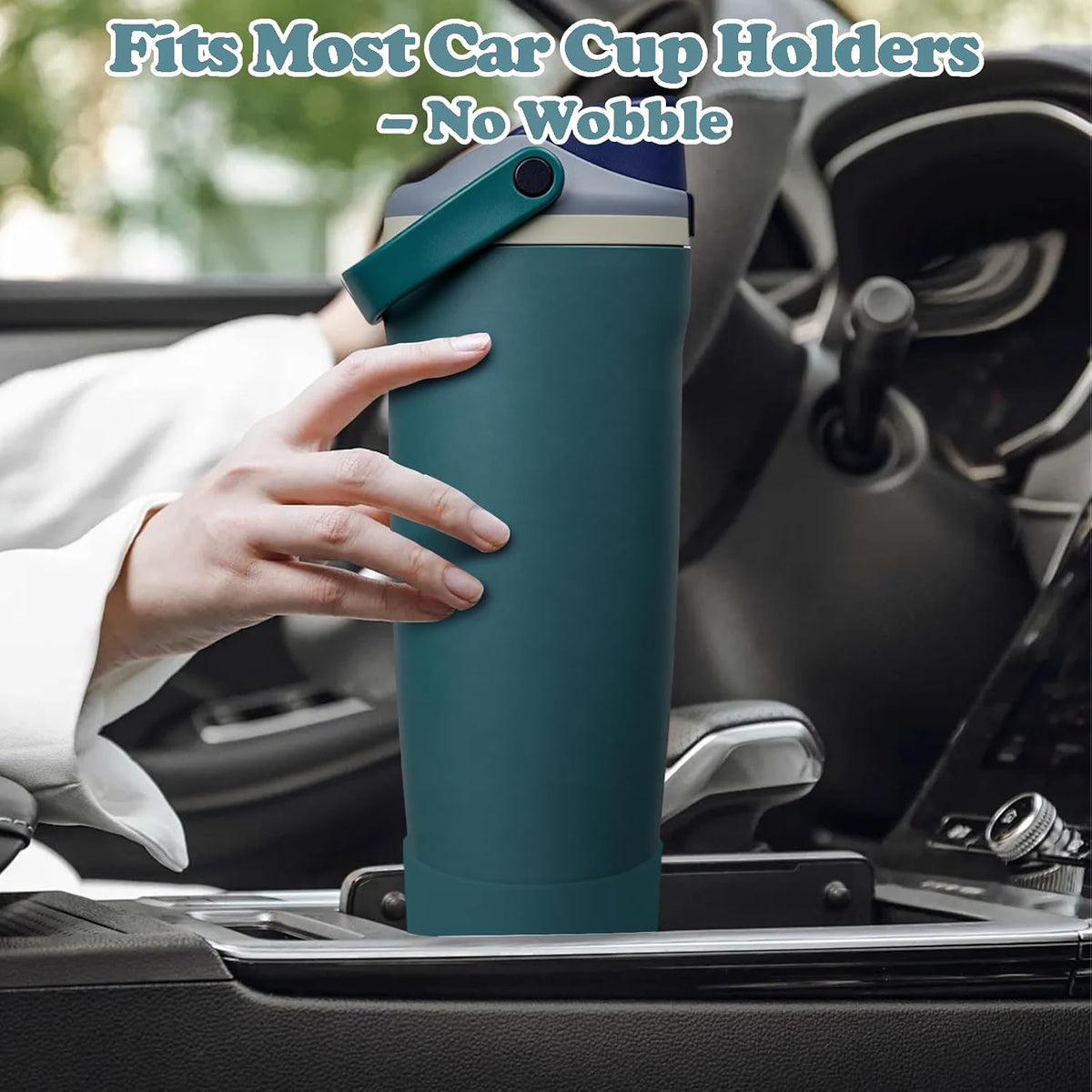 2PCS Silicone Boots for Owala 30oz & 40oz FreeSip Sway Bottles & Tumblers – Non-Slip, Scratch-Resistant, Stability Enhancer for Owala Accessories (Eucalyptus Green) - Colors A