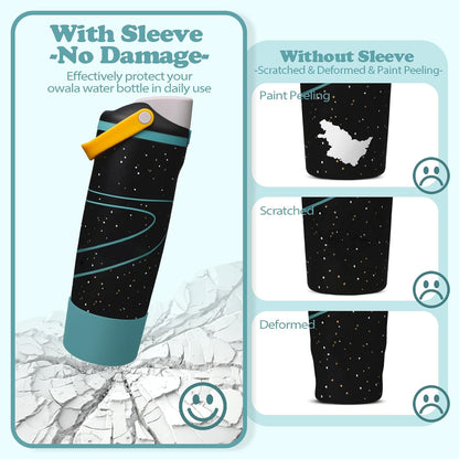 2PCS Silicone Boots for Owala 30oz & 40oz FreeSip Sway Bottles & Tumblers – Non-Slip, Scratch-Resistant, Stability Enhancer for Owala Accessories (Eucalyptus Green) - Colors A
