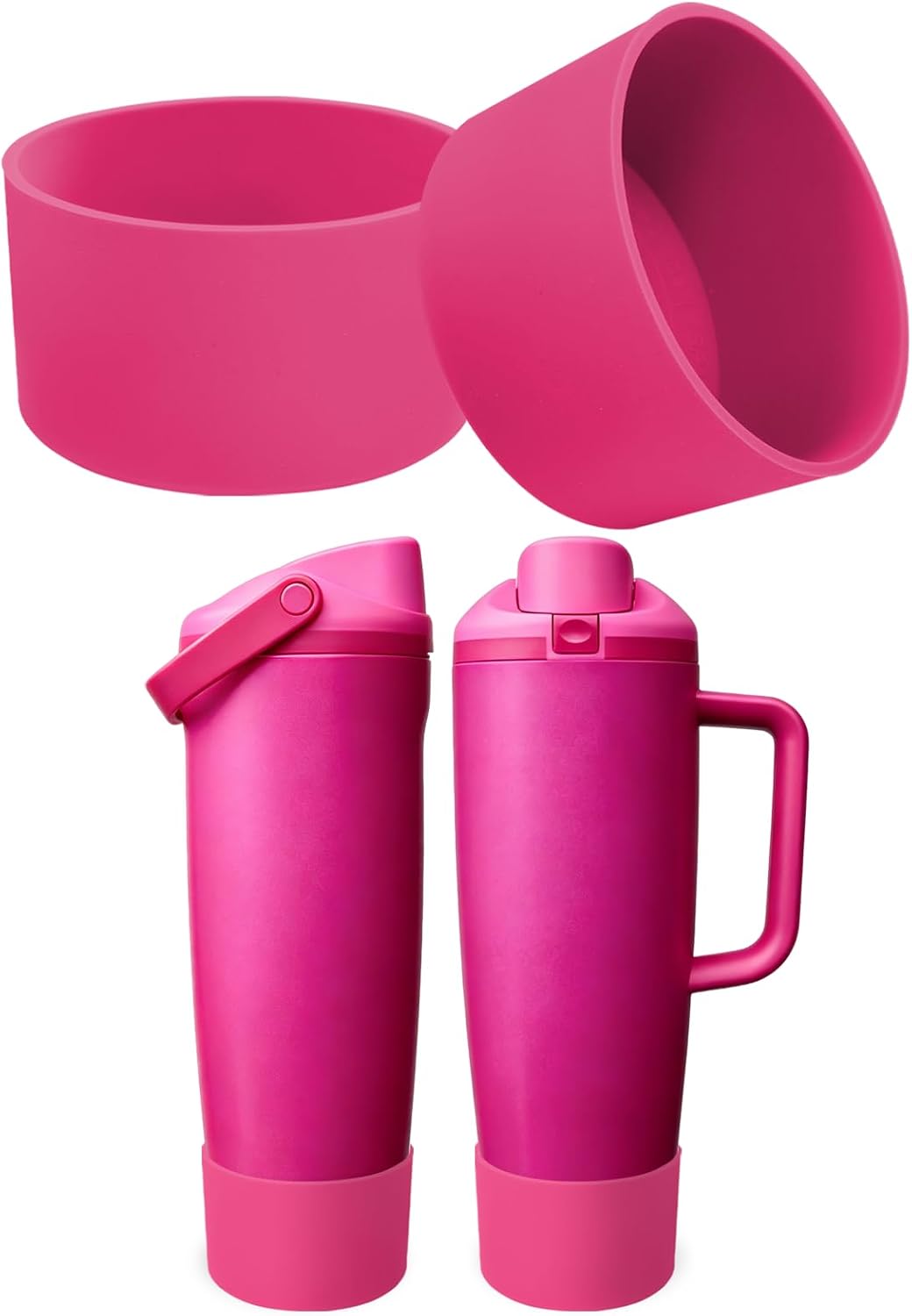 2PCS Silicone Boots for Owala 30oz & 40oz FreeSip Sway Bottles & Tumblers – Non-Slip, Scratch-Resistant, Stability Enhancer for Owala Accessories (Eucalyptus Green) - Colors A
