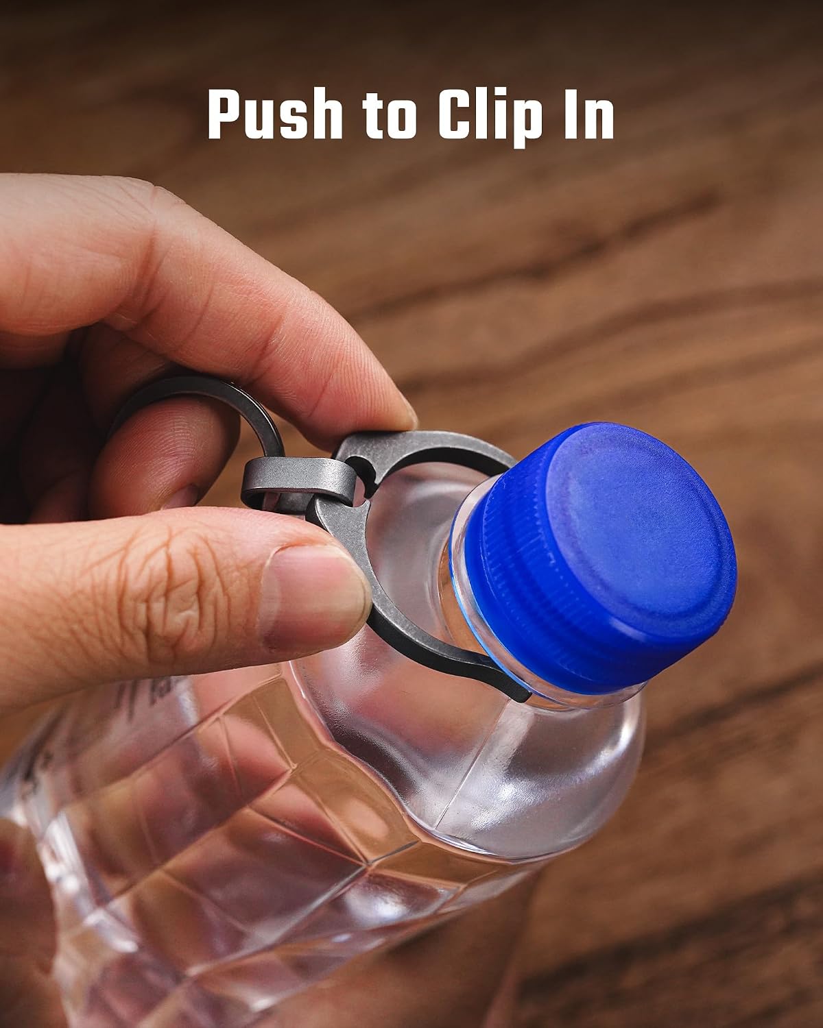 Titanium Water Bottle Clip, Lightweight, Corrosion-Resistant
