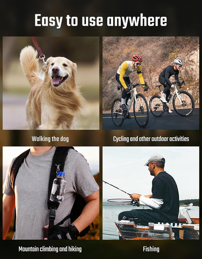Titanium Water Bottle Clip, Lightweight, Corrosion-Resistant
