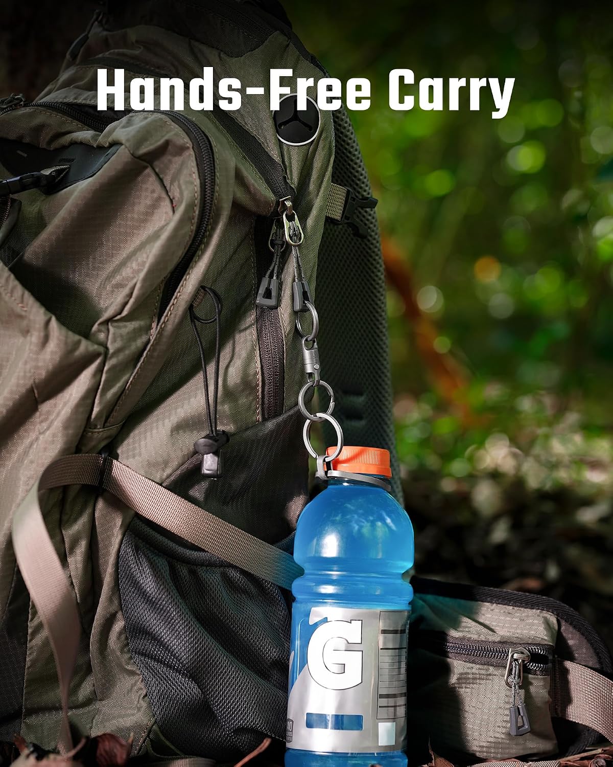 Titanium Water Bottle Clip, Lightweight, Corrosion-Resistant