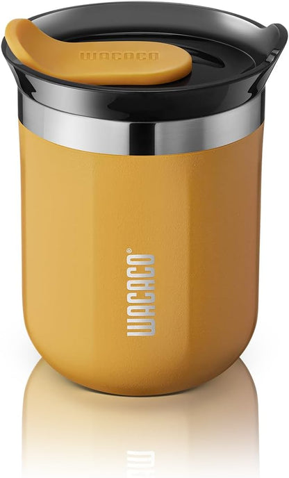 Octaroma Grande Vacuum Insulated Coffee Mug, 15 fl oz (435ml), Double-wall Stainless Steel Travel Tumbler With Drinking Lid, Dim Grey