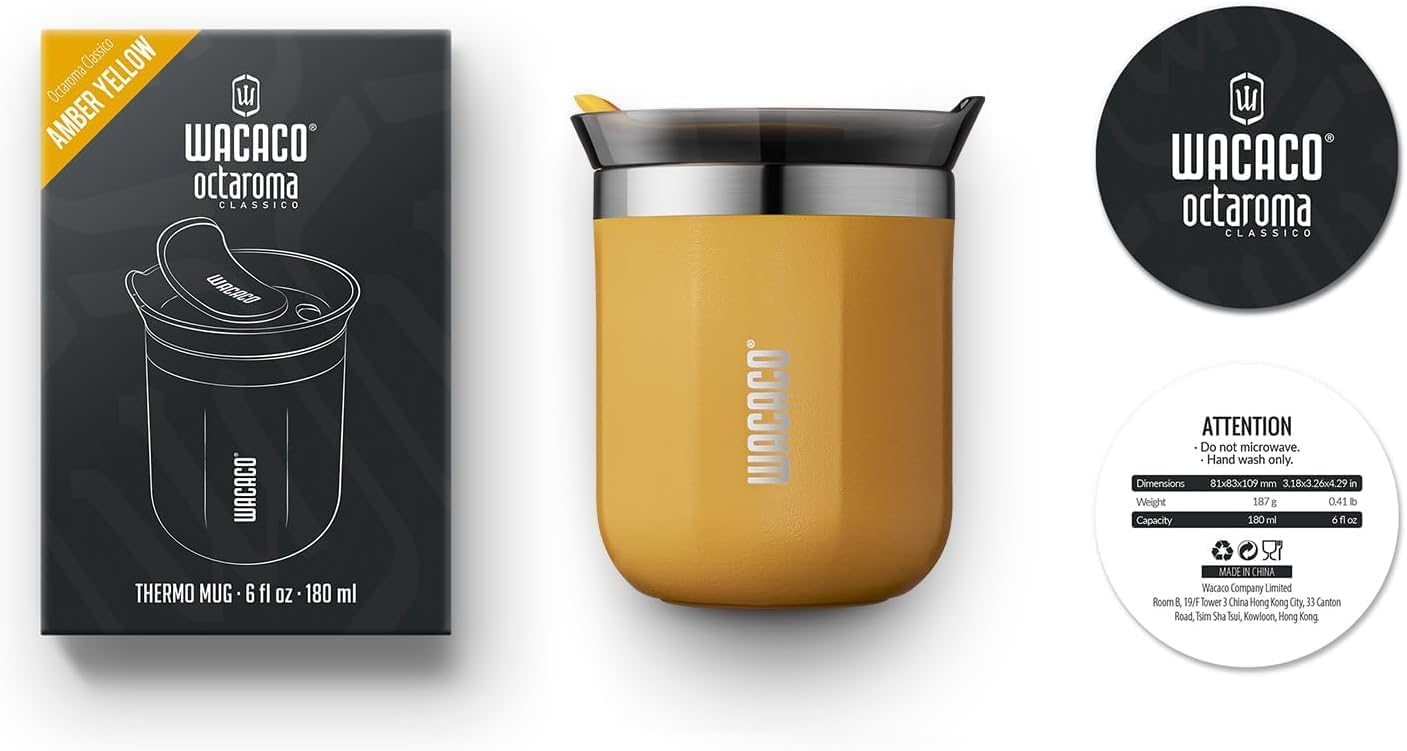Octaroma Grande Vacuum Insulated Coffee Mug, 15 fl oz (435ml), Double-wall Stainless Steel Travel Tumbler With Drinking Lid, Dim Grey