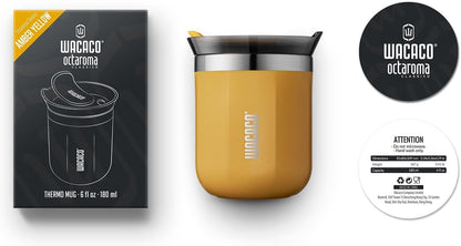 Octaroma Grande Vacuum Insulated Coffee Mug, 15 fl oz (435ml), Double-wall Stainless Steel Travel Tumbler With Drinking Lid, Dim Grey