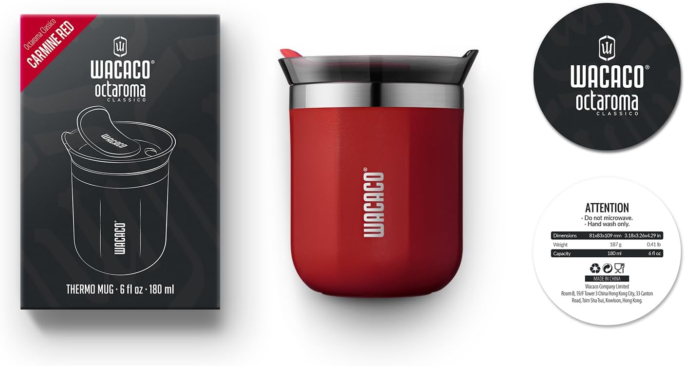 Octaroma Grande Vacuum Insulated Coffee Mug, 15 fl oz (435ml), Double-wall Stainless Steel Travel Tumbler With Drinking Lid, Dim Grey