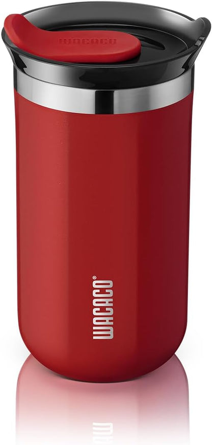 Octaroma Grande Vacuum Insulated Coffee Mug, 15 fl oz (435ml), Double-wall Stainless Steel Travel Tumbler With Drinking Lid, Dim Grey