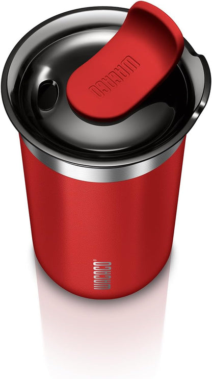Octaroma Grande Vacuum Insulated Coffee Mug, 15 fl oz (435ml), Double-wall Stainless Steel Travel Tumbler With Drinking Lid, Dim Grey
