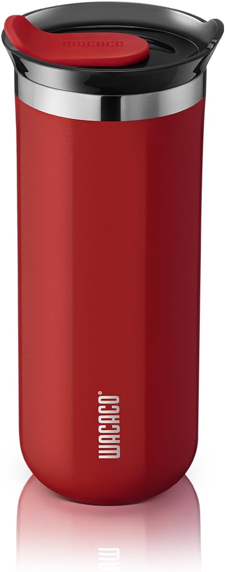 Octaroma Grande Vacuum Insulated Coffee Mug, 15 fl oz (435ml), Double-wall Stainless Steel Travel Tumbler With Drinking Lid, Dim Grey