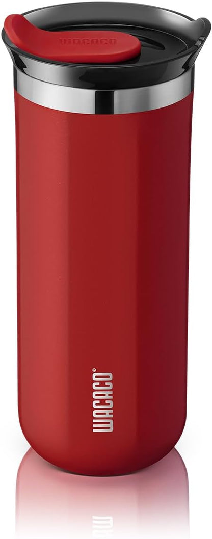 Octaroma Grande Vacuum Insulated Coffee Mug, 15 fl oz (435ml), Double-wall Stainless Steel Travel Tumbler With Drinking Lid, Dim Grey