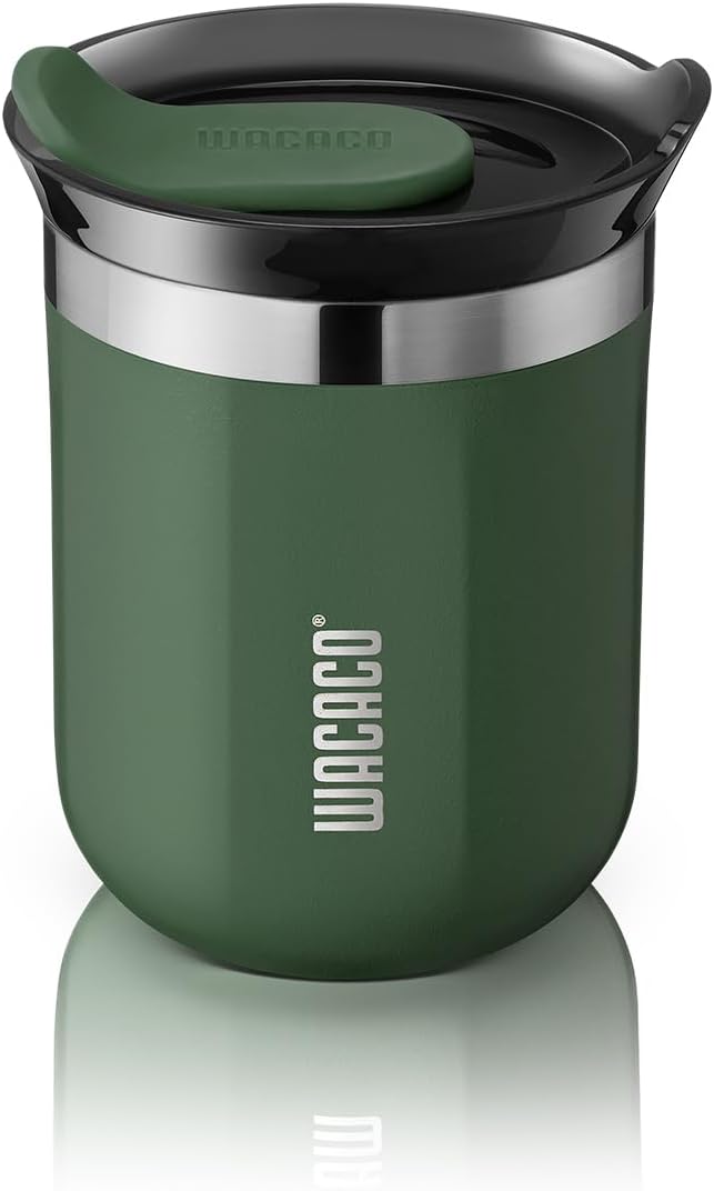 Octaroma Grande Vacuum Insulated Coffee Mug, 15 fl oz (435ml), Double-wall Stainless Steel Travel Tumbler With Drinking Lid, Dim Grey