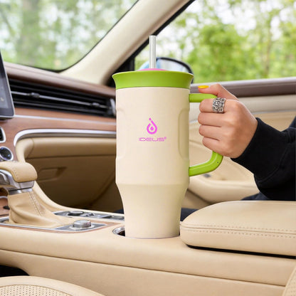 20 oz Tumbler, Travel Coffee Mug with Splash Proof Sliding Lid, Double Wall Stainless Steel Vacuum Insulated Coffee Mug for Home and Office, Keep Beverages Hot or Cold, Avocado Green
