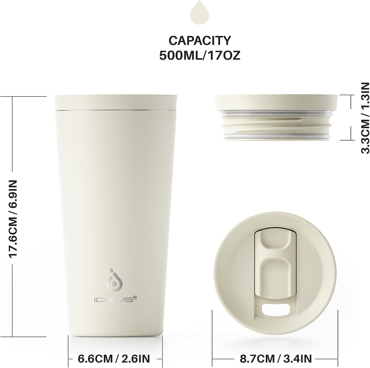 20 oz Tumbler, Travel Coffee Mug with Splash Proof Sliding Lid, Double Wall Stainless Steel Vacuum Insulated Coffee Mug for Home and Office, Keep Beverages Hot or Cold, Avocado Green