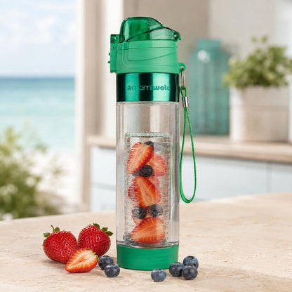 Fruit Infuser Water Bottle 24oz Tritan Plastic Infused Water Cup