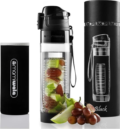 Fruit Infuser Water Bottle 24oz Tritan Plastic Infused Water Cup