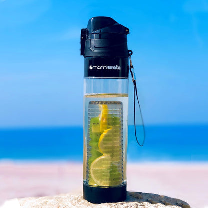 Fruit Infuser Water Bottle 24oz Tritan Plastic Infused Water Cup