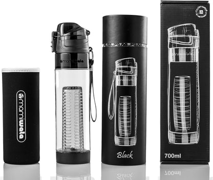 Fruit Infuser Water Bottle 24oz Tritan Plastic Infused Water Cup