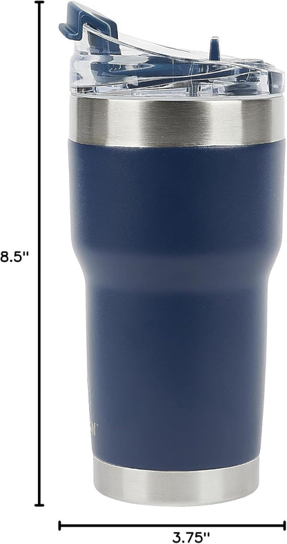 Pelican Traveler™ 22 oz Vacuum Insulated Tumbler - Stainless Steel Double Wall Travel with Dual Lid, Powder Coated Insulated Coffee Mug For Hot Cold Drinks, Sirius