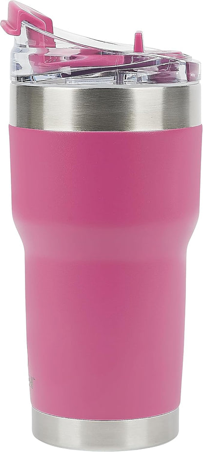 Pelican Traveler™ 22 oz Vacuum Insulated Tumbler - Stainless Steel Double Wall Travel with Dual Lid, Powder Coated Insulated Coffee Mug For Hot Cold Drinks, Sirius