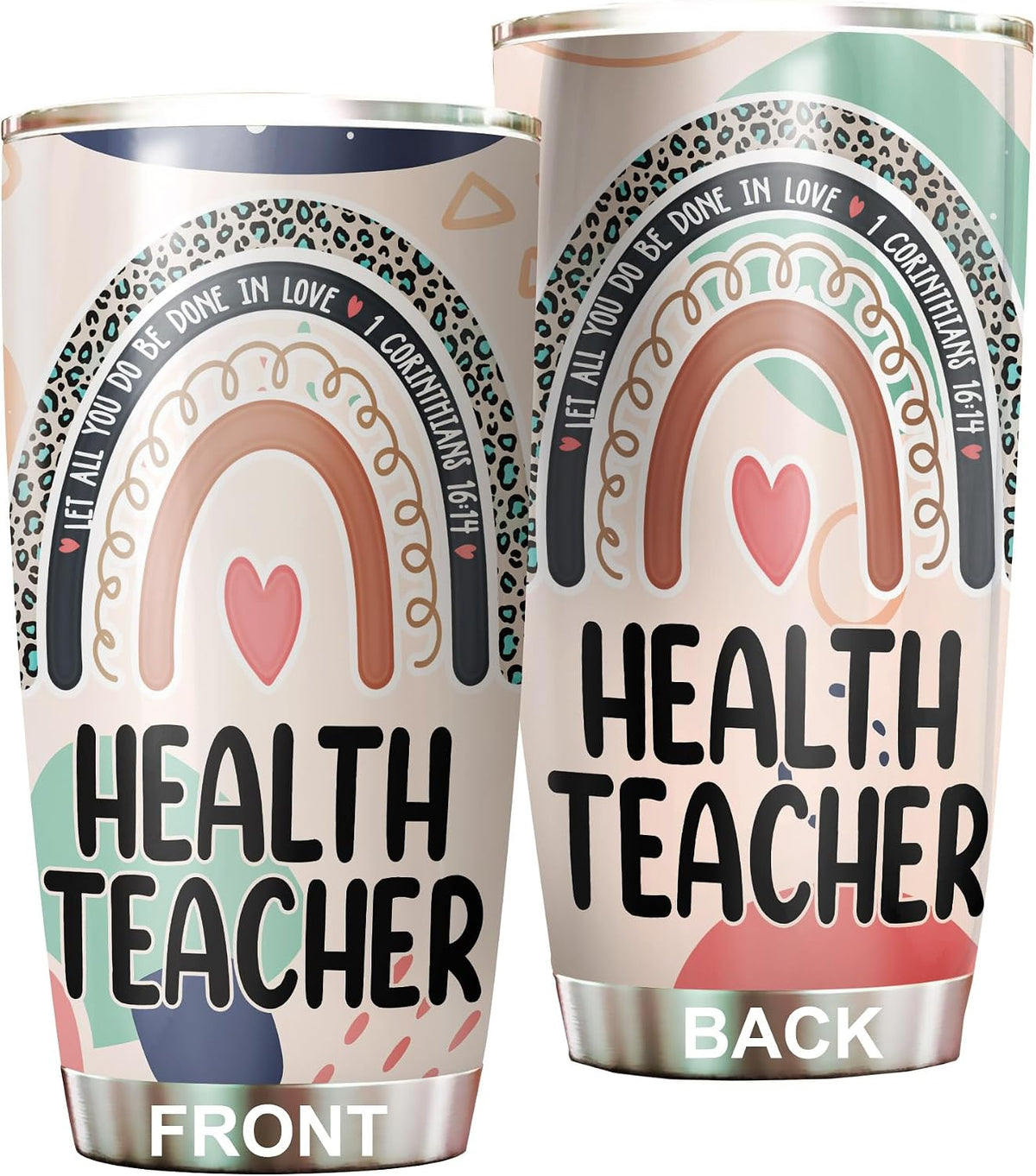Let All You Do Be Done In Love Postal Clerk Tumbler Stainless Steel 20oz, Office Gifts Women Men Work Friends Coworker, Driking Coffee Cup For Birthday Christmas - Colors N