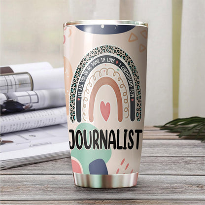 Let All You Do Be Done In Love Postal Clerk Tumbler Stainless Steel 20oz, Office Gifts Women Men Work Friends Coworker, Driking Coffee Cup For Birthday Christmas - Colors N