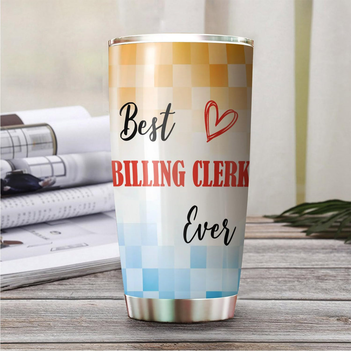 Best Caterer Ever Tumbler Stainless Steel 20oz, Office Gifts Women Men Work Friends Coworker, Driking Coffee Cup For Birthday Christmas - Colors A