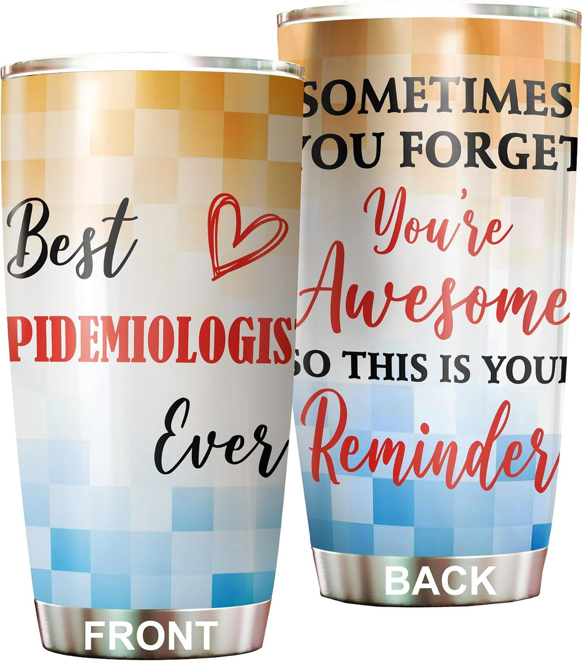 Best Caterer Ever Tumbler Stainless Steel 20oz, Office Gifts Women Men Work Friends Coworker, Driking Coffee Cup For Birthday Christmas - Colors A