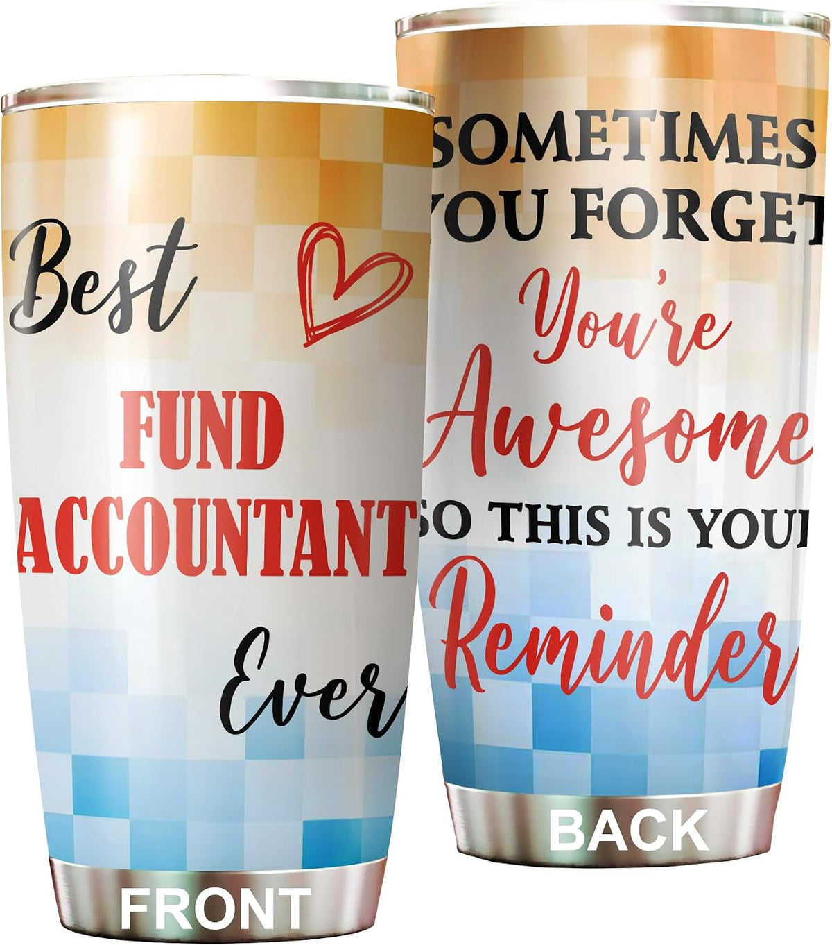 Best Caterer Ever Tumbler Stainless Steel 20oz, Office Gifts Women Men Work Friends Coworker, Driking Coffee Cup For Birthday Christmas - Colors A