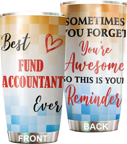 Best Caterer Ever Tumbler Stainless Steel 20oz, Office Gifts Women Men Work Friends Coworker, Driking Coffee Cup For Birthday Christmas - Colors A