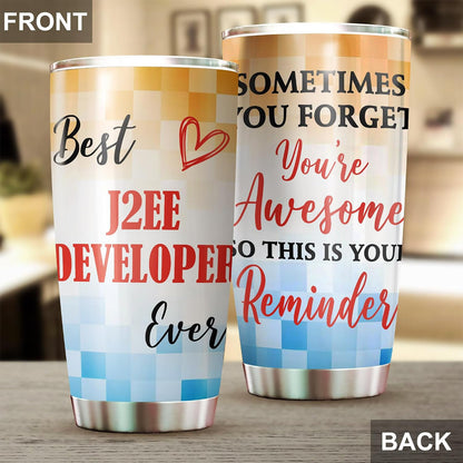 Best Caterer Ever Tumbler Stainless Steel 20oz, Office Gifts Women Men Work Friends Coworker, Driking Coffee Cup For Birthday Christmas - Colors A