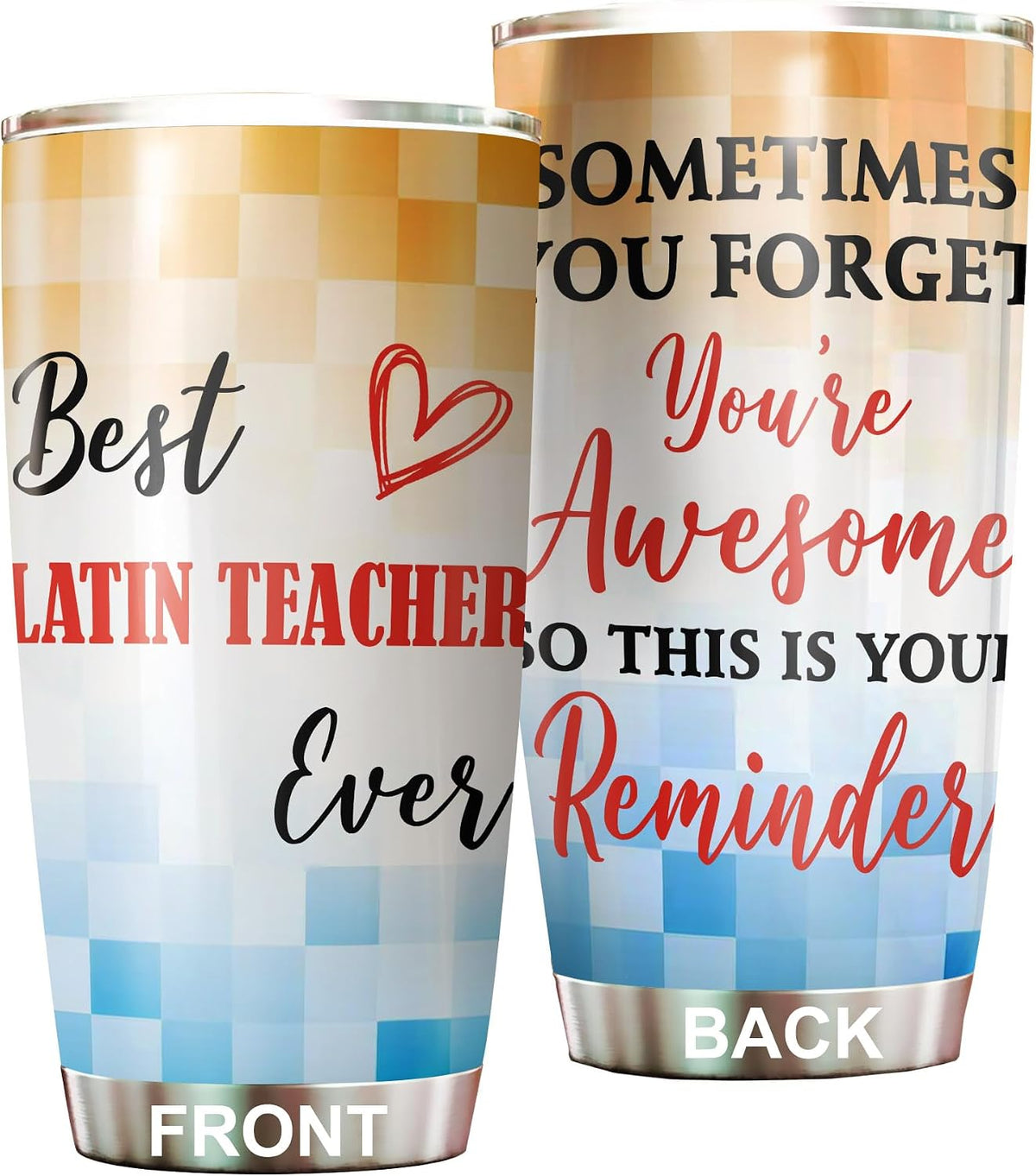 Best Caterer Ever Tumbler Stainless Steel 20oz, Office Gifts Women Men Work Friends Coworker, Driking Coffee Cup For Birthday Christmas - Colors A