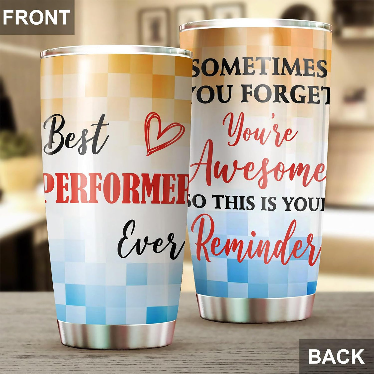 Best Caterer Ever Tumbler Stainless Steel 20oz, Office Gifts Women Men Work Friends Coworker, Driking Coffee Cup For Birthday Christmas - Colors A