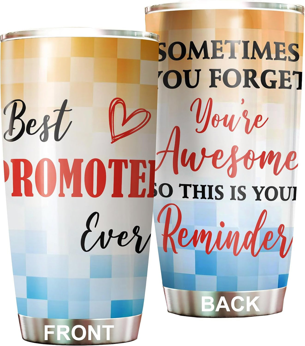 Best Caterer Ever Tumbler Stainless Steel 20oz, Office Gifts Women Men Work Friends Coworker, Driking Coffee Cup For Birthday Christmas - Colors A