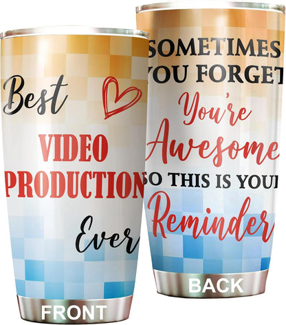 Best Caterer Ever Tumbler Stainless Steel 20oz, Office Gifts Women Men Work Friends Coworker, Driking Coffee Cup For Birthday Christmas - Colors A