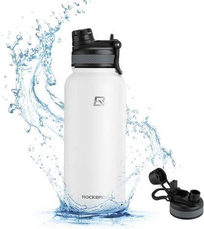 Insulated Water Bottle with Straw, Stainless Steel Sports Bottle