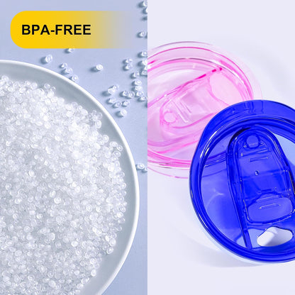 Skinny Tumbler Lid Replacement, 20 oz, 10 Pcs, 10 Color