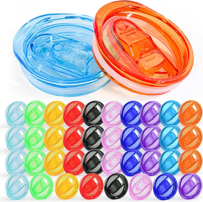 Skinny Tumbler Lid Replacement, 20 oz, 10 Pcs, 10 Color